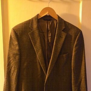 Brooks Brothers Tan Checkered Blazer